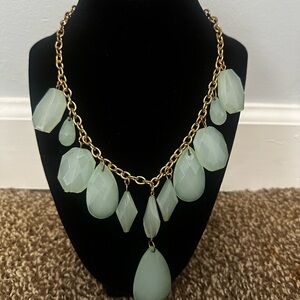 Elegant Gold and Green Necklace
